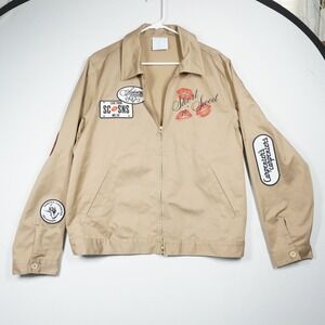 Sabrina Carpenter Short n Sweet Tour 2024 Tan Work Jacket Patched Large NWOT